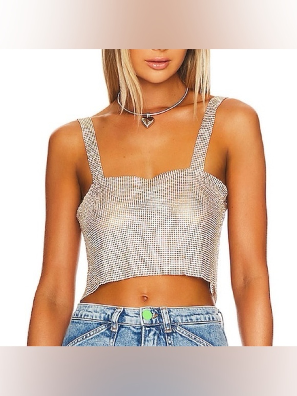Superdown Mackenzie Crop Top in
Gold Size Medium A348 - Picture 14 of 14